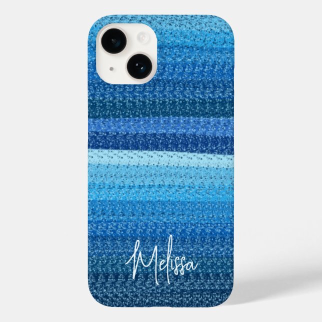 Coques Case-Mate iPhone Lignes bleues (Verso)
