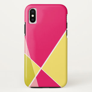 Coque iPhone X Lignes croisées géométriques modernes caisse