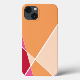 iPhone 13 Coque Lignes croisées géométriques modernes caisse