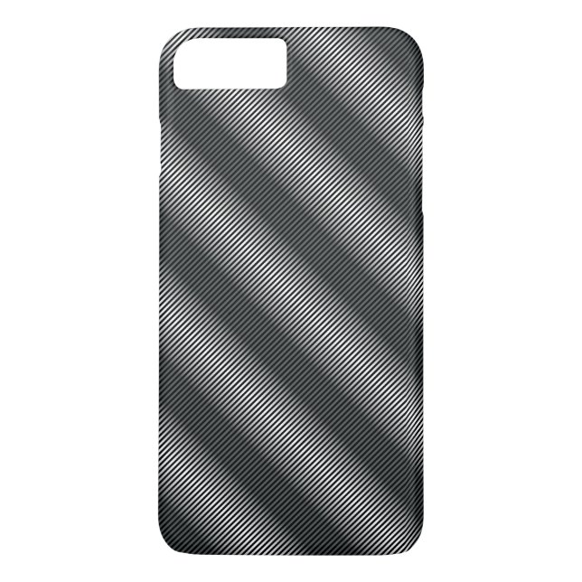 Coques Case-Mate iPhone Lignes de gris noir et blanc ultra minces (Dos)