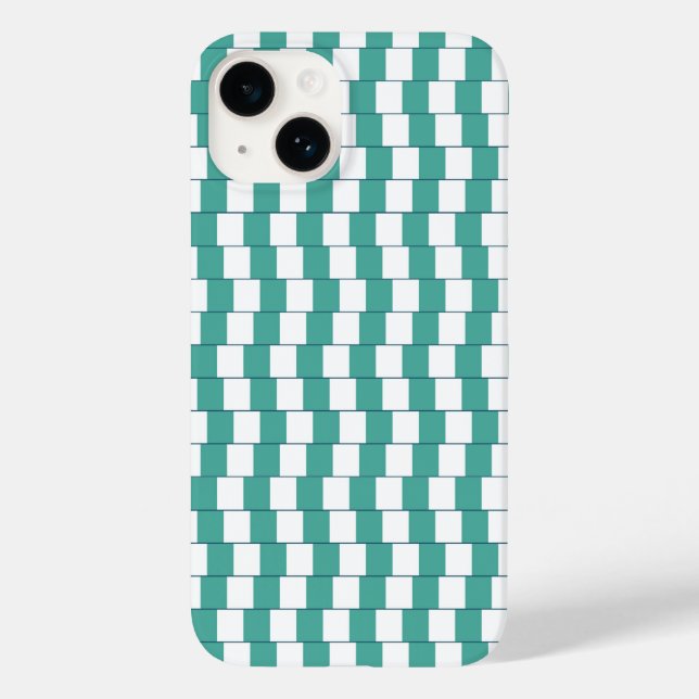Coques Case-Mate iPhone Lignes déroutantes turquoise (Verso)