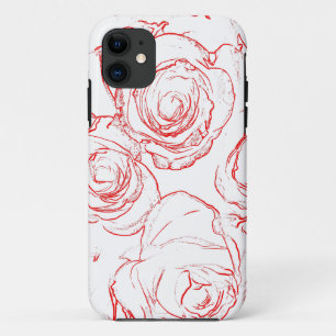 Coque iPhone 11 Lignes directrices de Red Roses