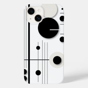 Coque Pour iPhone 14 Lignes Symphoniques minimalistes géométriques du c