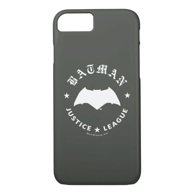 Coques Case-Mate iPhone Ligue de Justice | Batman Retro Bat Emblem (Dos)