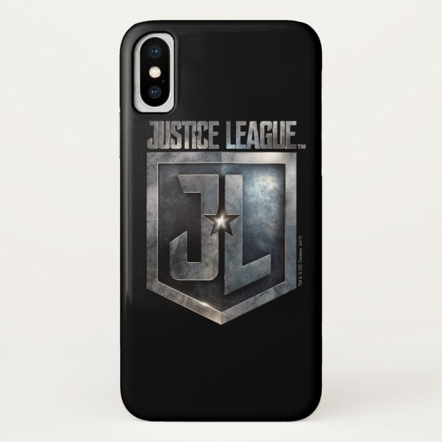 Coques Case-Mate iPhone Ligue de Justice | Bouclier JL métallique (Dos)