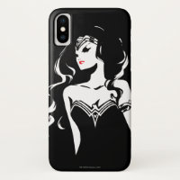 Ligue de Justice | Wonder Woman Noir Pop Art
