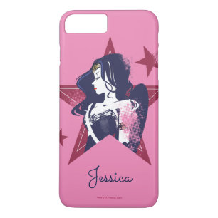 Coque Case-Mate Pour iPhone Ligue de Justice   Wonder Woman & Stars Pop Art