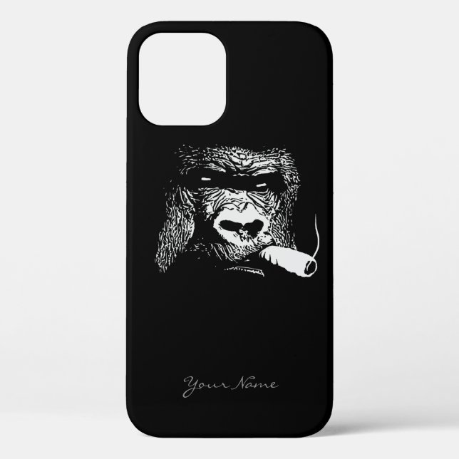 Coques Case-Mate iPhone Like a Boss Smoking Gorilla Custom (Verso)