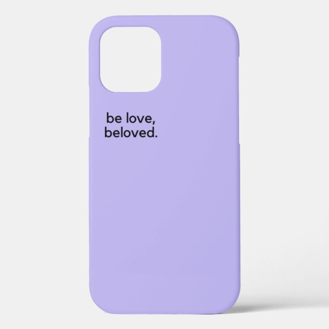 Coques Case-Mate iPhone Lilac Purple Apple iPhone 12 Couverture Be Love (Verso)