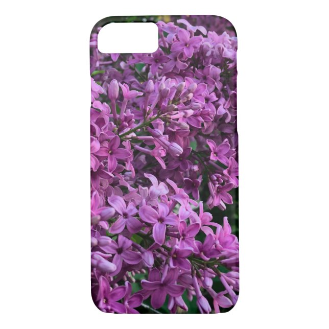 Coques Case-Mate iPhone lilas rose violet | photo florale rose romantique (Dos)