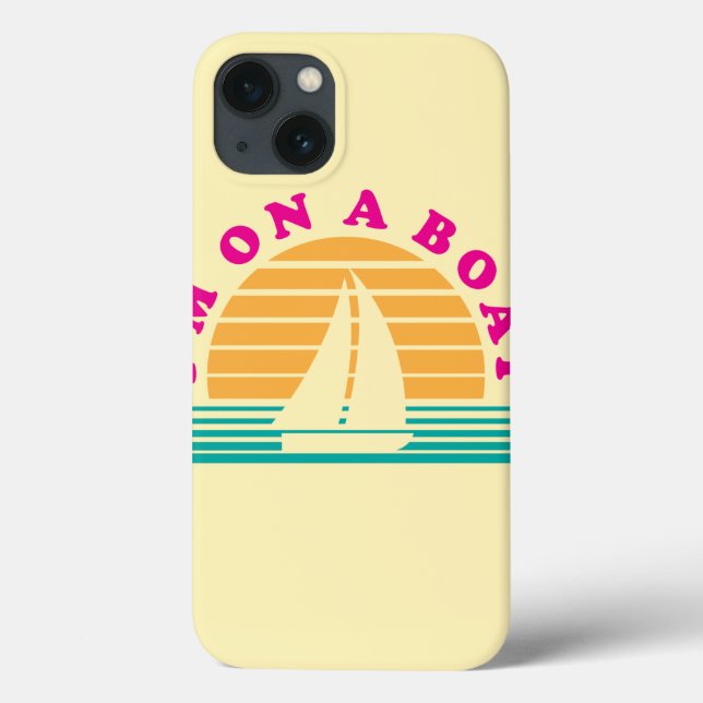 Coques Case-Mate iPhone L'île isolée sur un bateau (Verso)