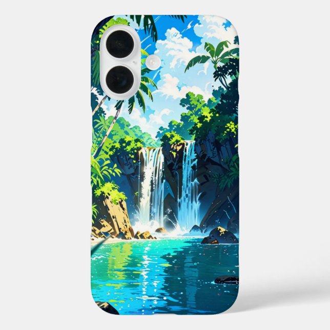 Coques Case-Mate iPhone L'île tropicale Anime (Verso)