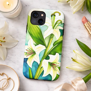 Case-Mate iPhone Case Lilies blanches aquarelle 