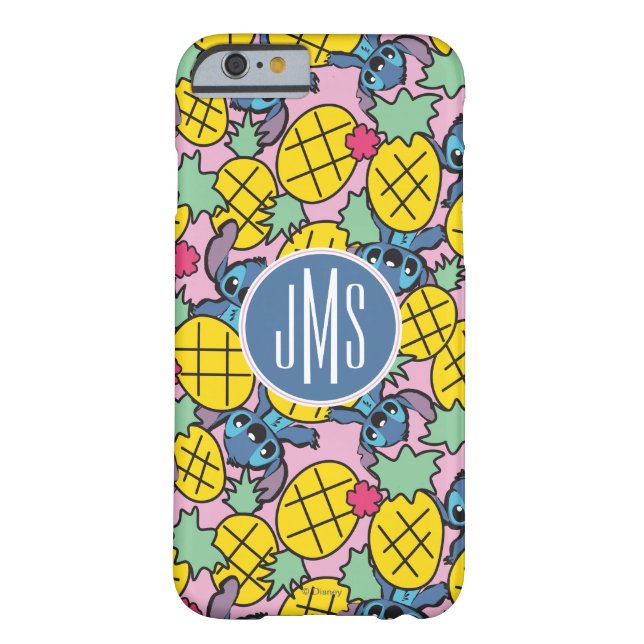 Coques Case-Mate iPhone Lilo et Stitch| Monogramme Motif d'ananas (Dos)