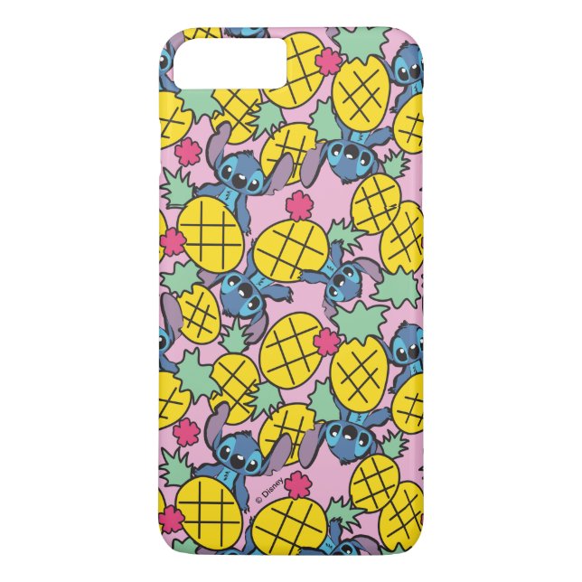 Coques Case-Mate iPhone Lilo et Stitch| Motif d'ananas (Dos)