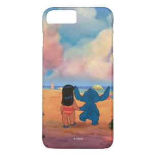 Coque iPhone 7 Plus Lilo & Stich Lilo & Stitch Sur La Plage