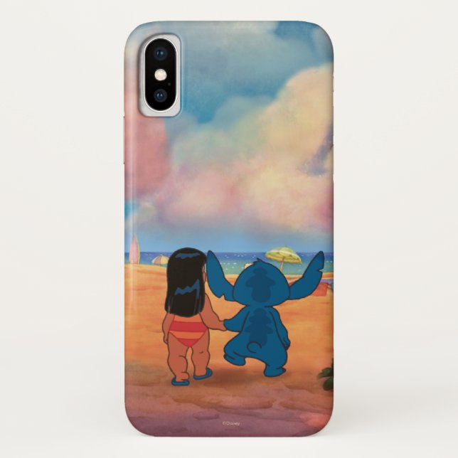Coques Case-Mate iPhone Lilo & Stich|Lilo & Stitch Sur La Plage (Dos)