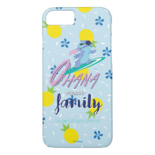 Coque iPhone 8/7 Lilo & Stich  Ohana signifie famille
