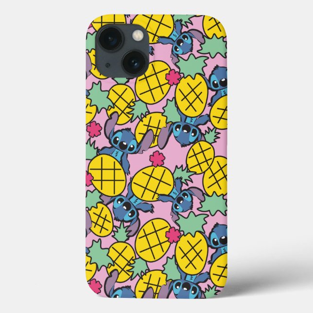Coques Case-Mate iPhone Lilo & Stitch | Motif ananas (Verso)