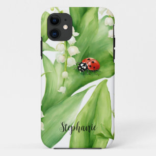 Case-Mate iPhone Case Lily de la Vally Lady Bug à thème Cellulaire cas