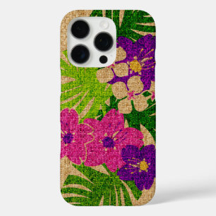Coques iPhone 16 Pro Limahuli Garden Faux Vêtements en Violet