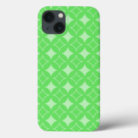 Lime green shippo pattern