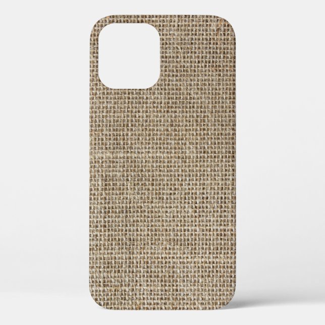 Coques Case-Mate iPhone Linge brut : Tissu texturé naturel. (Verso)