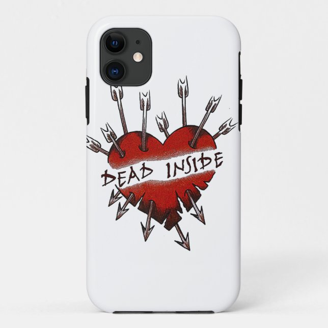 Coques Case-Mate iPhone L'intérieur de morts a percé le coeur (Dos)
