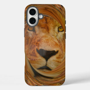 iPhone 16 Plus Case Lion Abstrait Safari Art