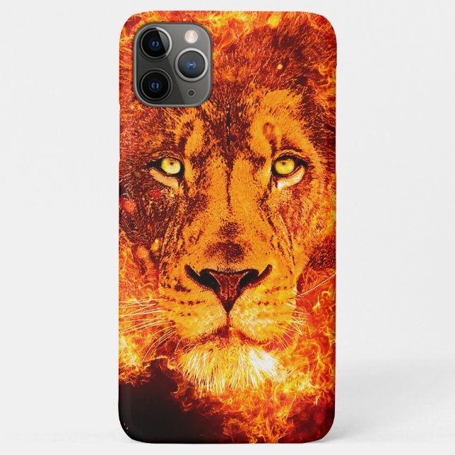 Coques Case-Mate iPhone Lion brûlant de Juda (Dos)