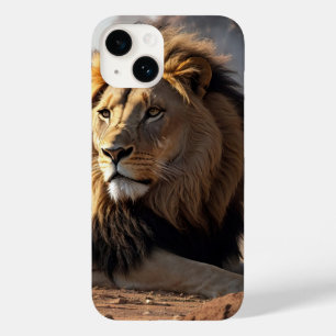 Coque Pour iPhone 14 Lion dans la poussière