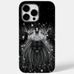 Coque Pour Pour iPhone 14 Pro Max Lion d'étoile avec monogramme de couronne