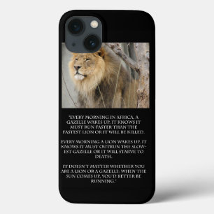 Case-Mate iPhone Case Lion Gazelle Running Quote Cell Phone iPhone Case