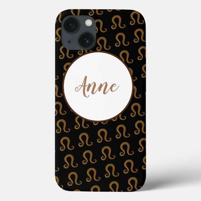 Coques Case-Mate iPhone Lion, Golden Astrology SIGNE Zodiaque (Verso)