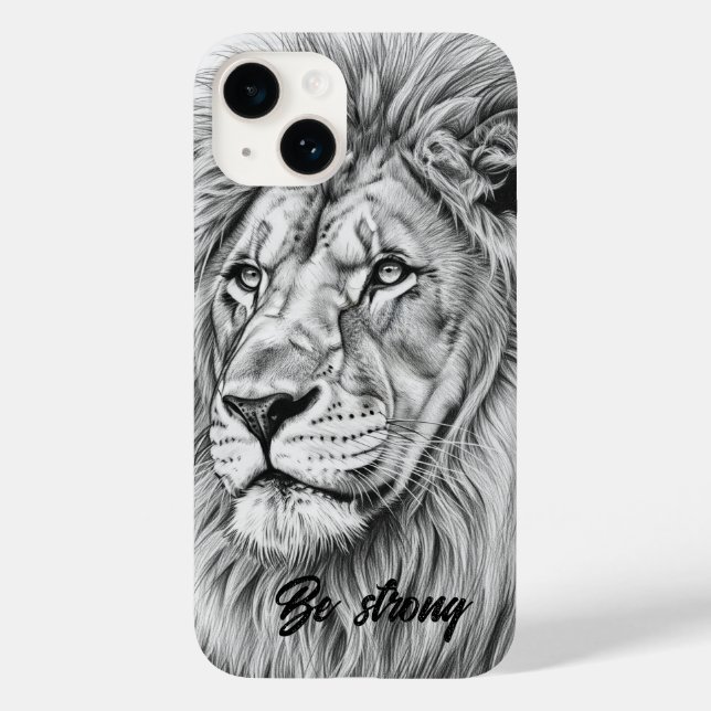Coques Case-Mate iPhone Lion King of the Jungle Phone Case - Un lion en fe (Verso)