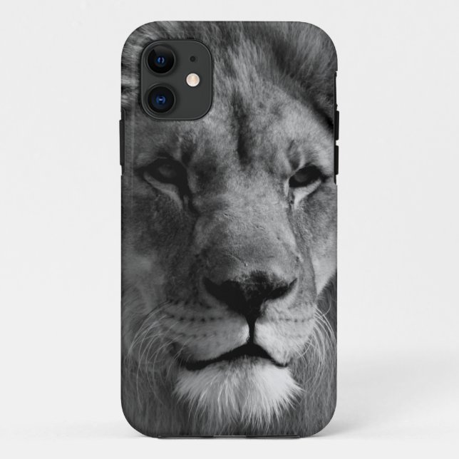 Coques Case-Mate iPhone Lion noir et blanc (Dos)