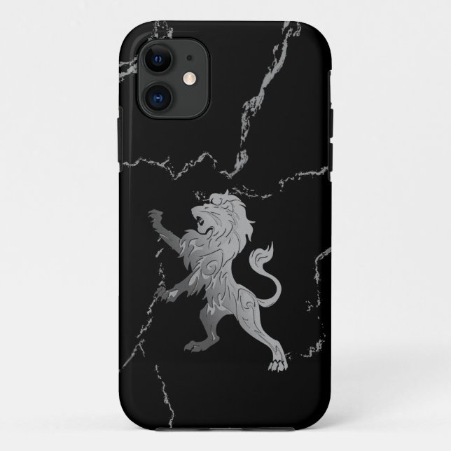 Coques Case-Mate iPhone Lion royal d'argent (Dos)