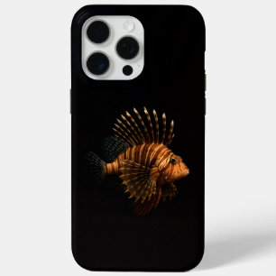 Coque iPhone 15 Pro Max Lionfish Rouge Bleu Black 4 Luxe iPhone 15 Pro Max