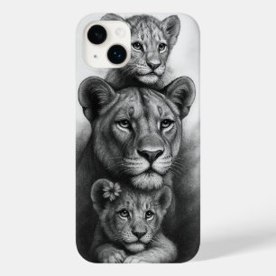 Coque Pour iPhone 14 Plus Lionne & Lionceaux