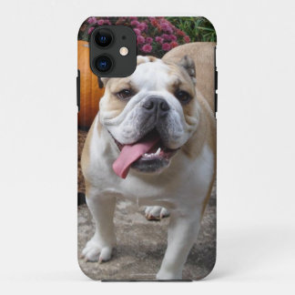 Coque iPhone 11 L'iPhone drôle mignon 5 de bouledogue anglais
