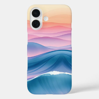 Coque Pour iPhone 16 Liquide Abstrait de la houle de Pêche