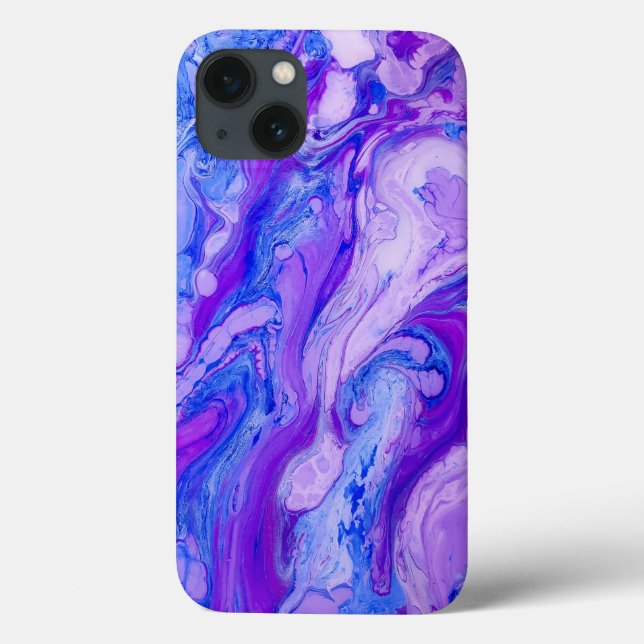 Coques Case-Mate iPhone liquide psychédélique violet (Verso)