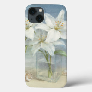 iPhone 13 Case Lis blancs et coquilles