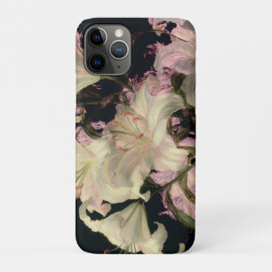 Case-Mate iPhone Case Lis blancs sur fond sombre d'art floral