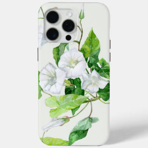 Coque iPhone 15 Pro Max Liseron fleur blanche 
