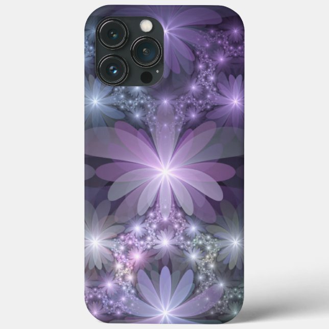 Coques Case-Mate iPhone Lit de fleurs Art Fractal Abstrait tendance brilla (Verso)