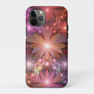Case-Mate iPhone Case Lit De Fleurs Coloré Brillant Art Fractal Abstrait