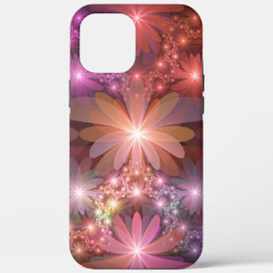 Case-Mate iPhone Case Lit De Fleurs Coloré Brillant Art Fractal Abstrait