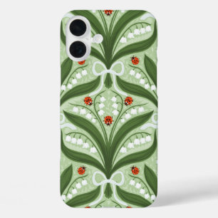 Coques iPhone 16 Plus Lit de la vallée et la symétrie des coccinelles en