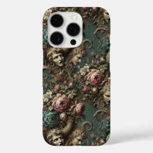 Coques iPhone 16 Pro Litanie d'Aristocrates - Design floral gothique